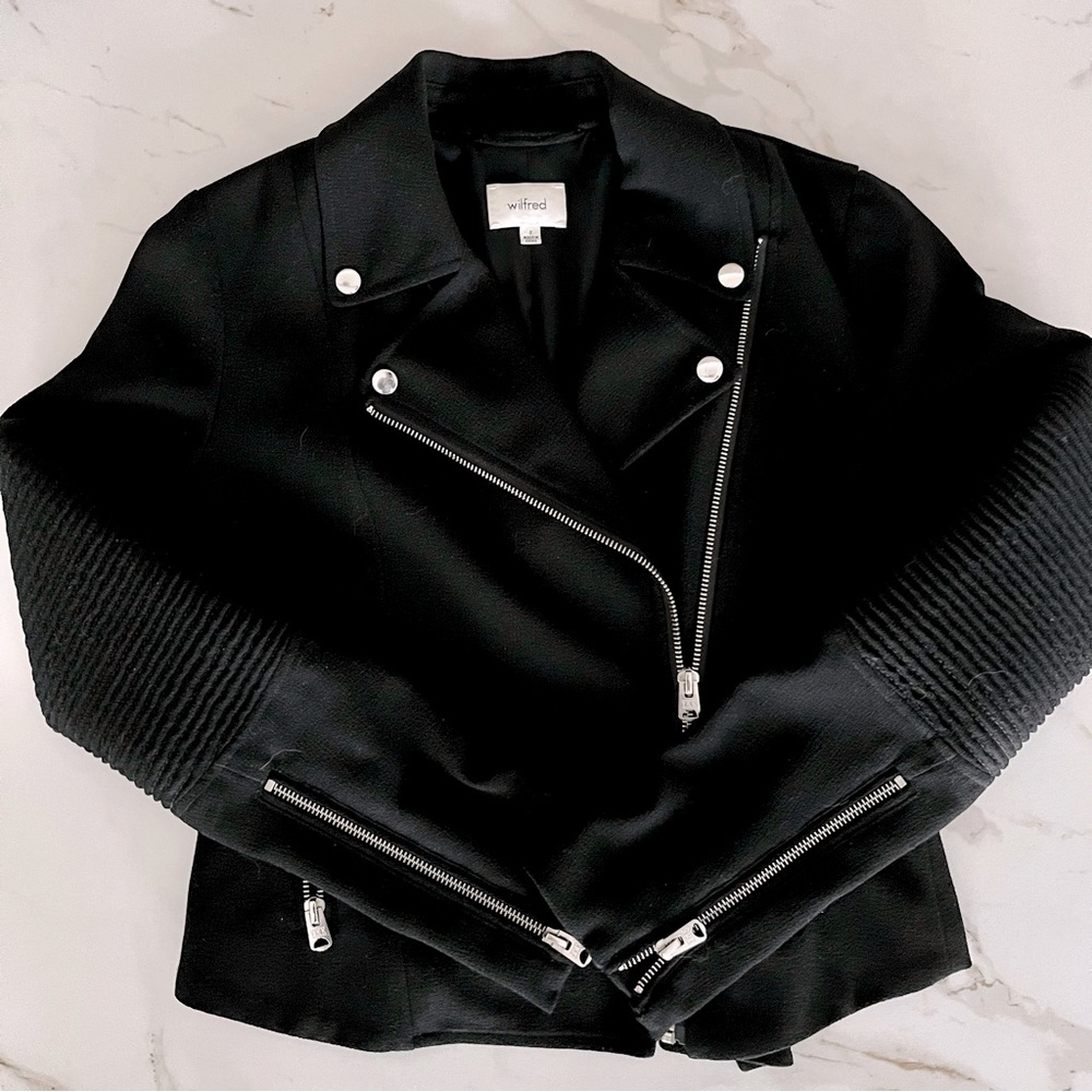 Aritzia Wilfred Moto Jacket, Size 2
